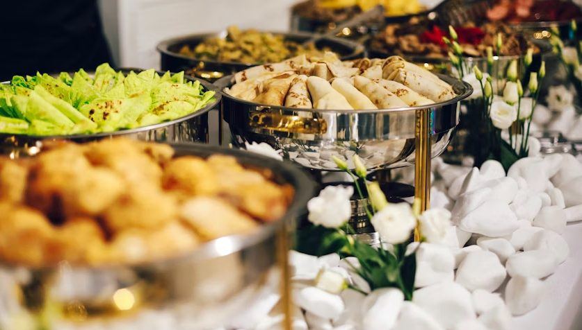 Corporate buffet spread